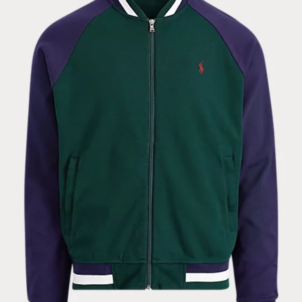 Ralph Lauren Full Zip Varsity Cotton Baseball Jacket Like New